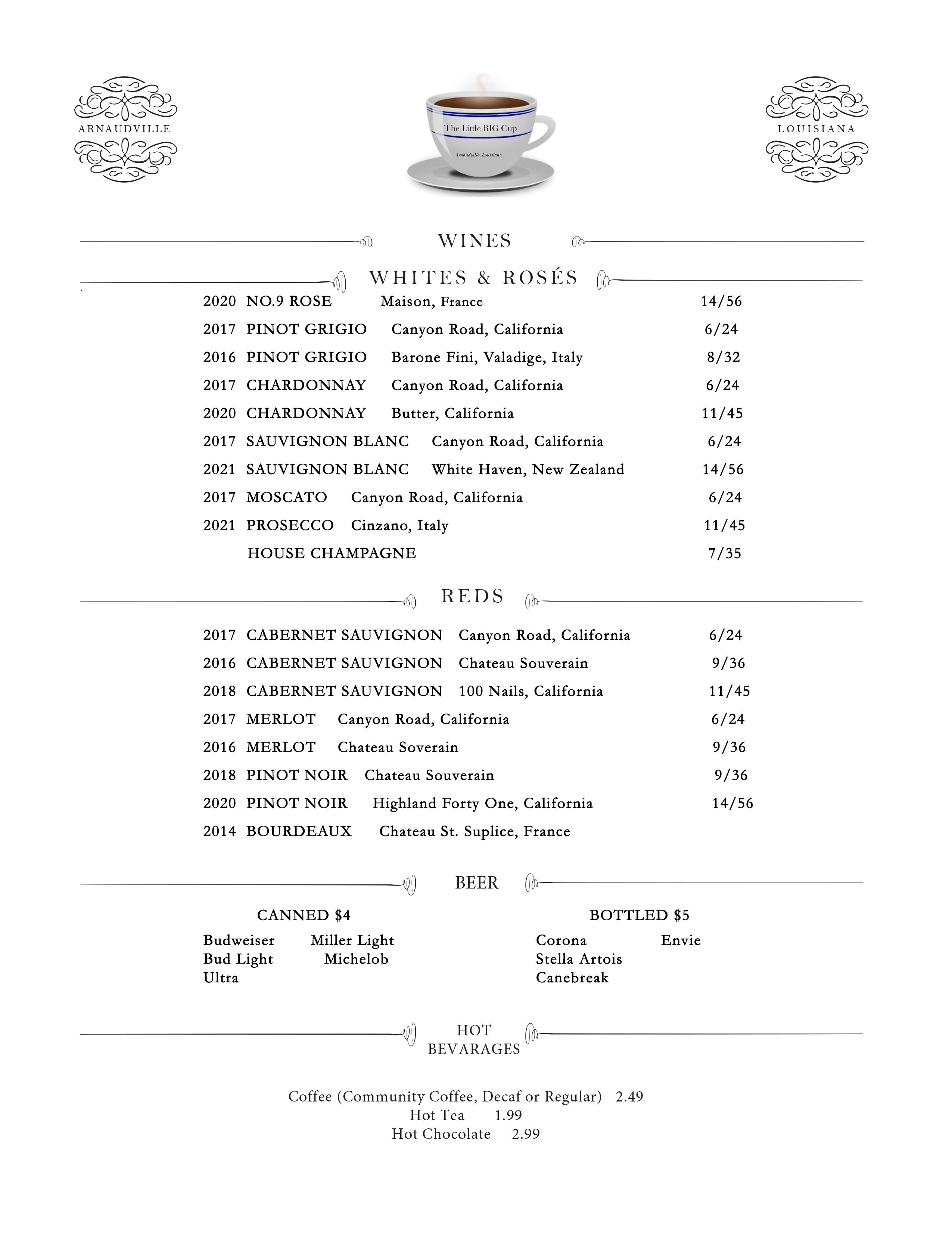 LITTLE BIG CUP, Arnaudville - Menu, Prices & Restaurant Reviews -  Tripadvisor